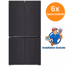 Réfrigérateur Side By Side Hyundai HYN.84RF4DBG Inverter 417 Litres NoFrost - Noir