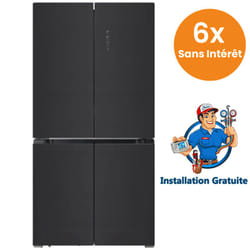 Réfrigérateur Side By Side Hyundai HYN.84RF4DBG Inverter 417 Litres NoFrost - Noir