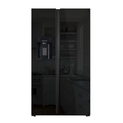 Réfrigérateur Side By Side Hyundai Inverter 556L NoFrost Verre Noir