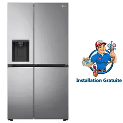 Réfrigérateur Side By Side LG ThinQ GC-J257SLSS 611L Inverter Silver