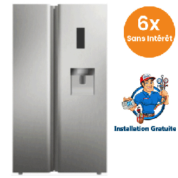 Réfrigérateur Side By Side Tcl P650SBN-SBS 650 Litres NoFrost - Inox