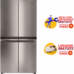 Réfrigérateur Side by side WHIRLPOOL NoFrost 591L (WQ9B1L) - Inox