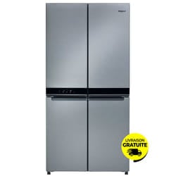Réfrigérateur Side By Side WHIRLPOOL NoFrost WQ9B2L 677 Litres - Inox