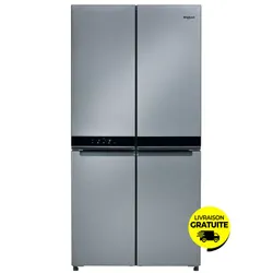 Réfrigérateur Side By Side WHIRLPOOL NoFrost WQ9B2L 677 Litres - Inox