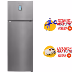 Réfrigérateur Telefunken 2 portes 496 litres NoFrost - Inox (FRIG-483I)