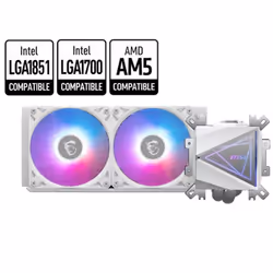 Refroidisseur De Processeur Gamer MSI MAG CORELIQUIDE I240 - Blanc