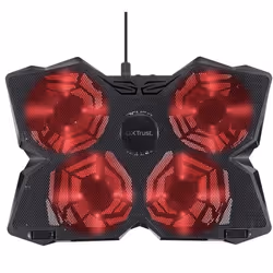 Refroidisseur TRUST GXT 278 YOZU Pour Pc Portable 17.3" - Interface: USB - 4 x ventilateur - Vitesse de rotation: 1200 tr/min ...