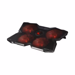 Support pour ordinateur portable jusqu'à 17'' - Comprend 4 ventilateurs de 140 mm - Rétro-éclairage 4 LED rouge avec variateu ...