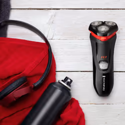 Remington R3000 rasoir pour homme Rasoir rotatif Tondeuse Noir, Rouge - Vue supplémentaire 5