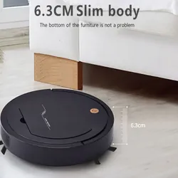 Robot Aspirateur Avec Détecteur De Mouvement Noir