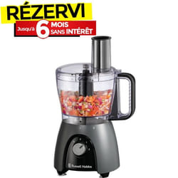 Robot Multifonction RUSSELL HOBBS Matte Charcoal 600W - Noir