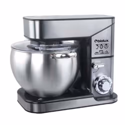 Robot Pétrin Biolux RP20 - Puissance : 2000 Watts - Capacité du Bol : 10 Litres - Nombre de vitesses : 6 Vitesses + Voyant LE ...