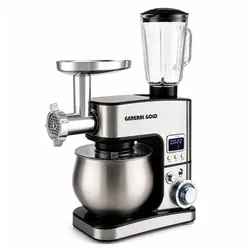 Robot Pétrin GENERAL GOLD 5 Litres / 1300W / SILVER avec accessoires