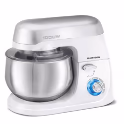 Robot Pétrin Thomson - Puissance: 1000 W- Capacité du Bol: 5 L- Matière du bol: Inox - Vitesse réglable + fonction pulse - Ar ...