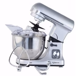 Robot Pétrin Topmatic  - Puissance: 1400W - Contrôle de vitesse fluide - Bol de mixage en Inox 5L - Mécanisme à roues dentées ...