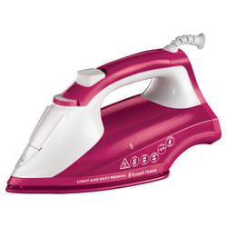 Russell Hobbs 26480-56 fer à repasser Fer à repasser à sec ou à vapeur Semelle en céramique Rouge, Blanc