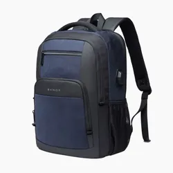 Sac à Dos BANGE BG079 Pour Pc Portable 15.6" Avec Port USB - Bleu