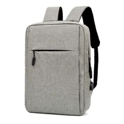 Sac à Dos Pour Pc Portable 15.6" BAG 028 - Gris + PORT USB