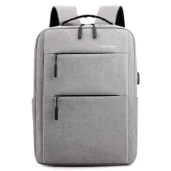 Sac à Dos Pour Pc Portable 15.6" BAG 029 - GRIS + PORT USB