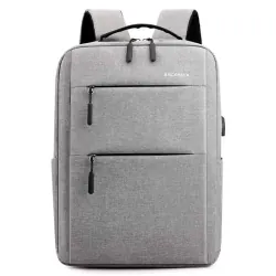 Sac à Dos Pour Pc Portable 15.6" BAG 029 - GRIS + PORT USB