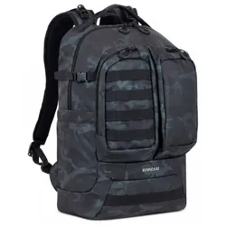 Sac à dos RivaCase navy camo / 17.3" / 32L