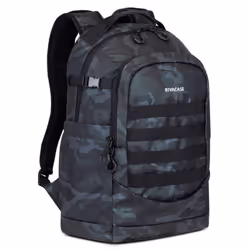 Sac à dos RivaCase navy camo - Volume 28L - sac à dos urbain en style militaire avec un compartiment pour l'ordinateur portab ...