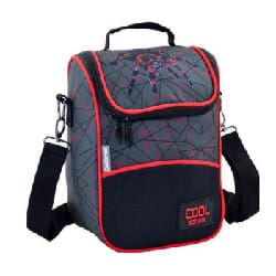 Sac à Goûter COOL SCHOOL SPIDER Isotherme - Noir&Rouge