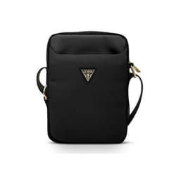 Sac Guess Pour Tablette / 10" Inch / Nylon / Metal Triangle Logo / Noir
