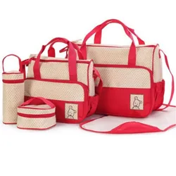 Sac Maman 5 Pièces - Rouge