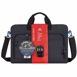 Sacoche RIVACASE pour ordinateur portable 17,3" - Sacchoche fine, comptacte et multifonctionnelle pour ordinateurs portables  ...