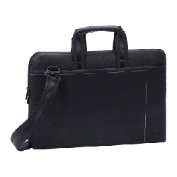 Sacoche Rivacase en cuir pour PC Portable 15.6 - Noir