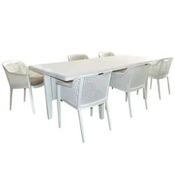 Salle a Manger SOTUFAB Majestic 6 Places - Blanc