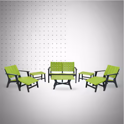 Salon Central Park SOTUFAB En Plastique 4Places CHS310 Vert