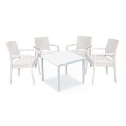 Salon de jardin BOHÈME SOTUFAB -Blanc (CHS120-00)