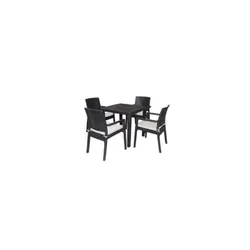 Salon de jardin BOHEME SOTUFAB -Noir (CHS120-10)