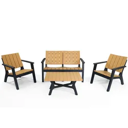 Salon De Jardin Central Park Marron