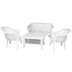 Salon De Jardin Marrakech Blanc