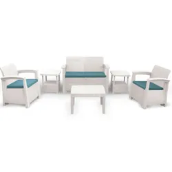 Salon De Jardin Syphax 4 Places Blanc