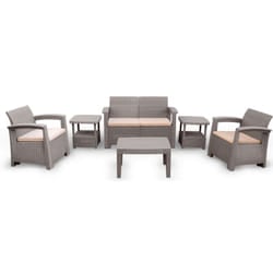 Salon De Jardin Syphax 4 Places Gris