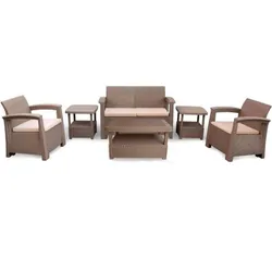 Salon De Jardin Syphax 4 Places Taupe
