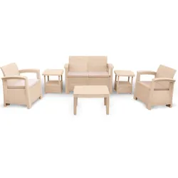 Salon De Jardin Syphax 4 Places Vanille