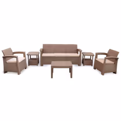 Salon De Jardin Syphax 5 Places Taupe