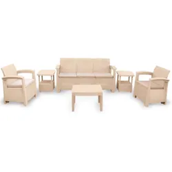Salon De Jardin Syphax 5 Places Vanille