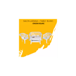SALON LARIANA (2 FAUT +1 BANC )
Dimension Palette : 200 x 80 x 235 cm
Couleurs: Blanc