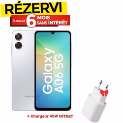 Smartphone SAMSUNG GALAXY A06 5G 4Go 64Go - Gris
