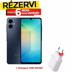 Smartphone SAMSUNG GALAXY A06 5G 4Go 64Go - Noir
