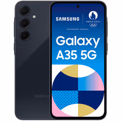 Samsung Galaxy A35 - Ecran : 6.6", FHD+ (2340 x 1080), 120 Hz - Processeur : Octa-core (Cortex-A78 4x2,4 GHz et Cortex-A55 4x ...