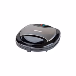 Grill panini / Sandwich - Puissance : 750 watts - Capacité de 2 fentes - Plaques de cuisson anti-adhésives - Indicateur et vo ...