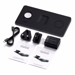 Satechi ST-X3TWCPM chargeur d'appareils mobiles Écouteurs, Smartphone, Smartwatch Noir Secteur Recharge sans fil Intérieure - Vue supplémentaire 6