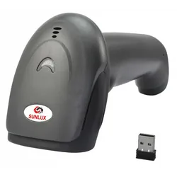 Scanner à Barres Sans Fil Professionnel SUNLUX XL-9322B Noir